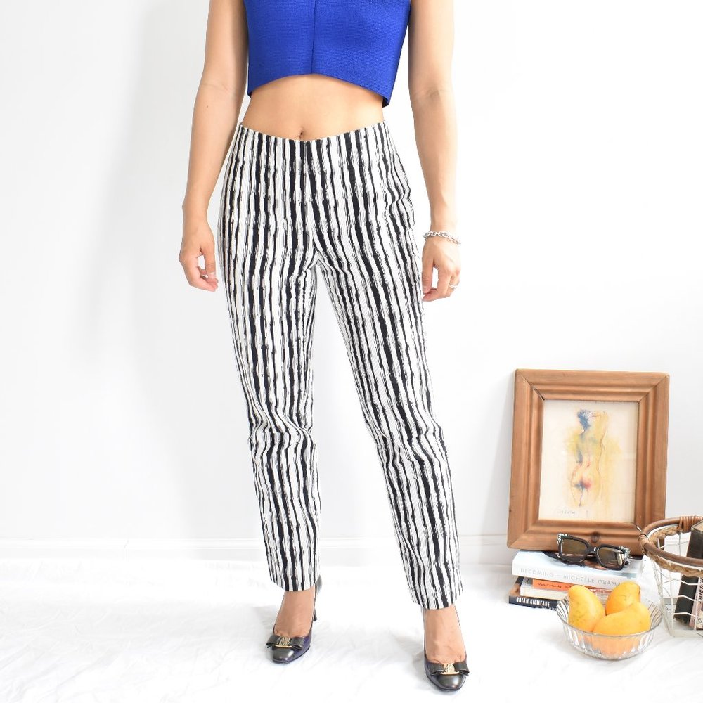 Carla Zampatti Mid Rise Straight Leg Trouser Pants